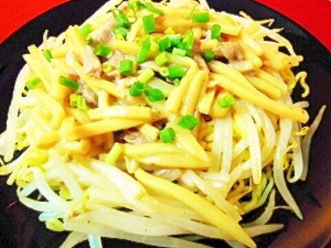 豚肉と千切り竹の子のあんかけ焼きそば☆